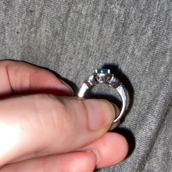 Blue Apatite Diamond Ring Helzberg - Picture 3 of 3